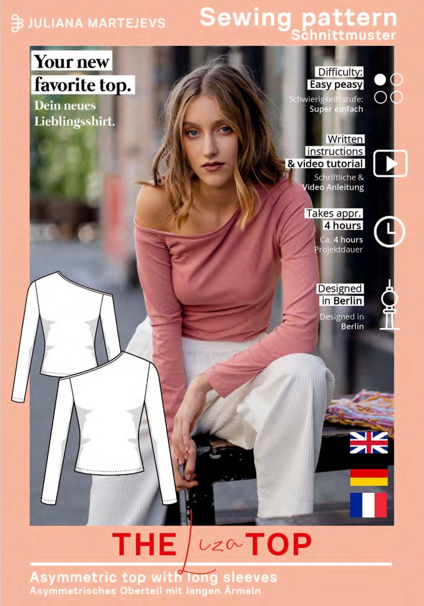 Off Shoulder Top Schnittmuster LIZA