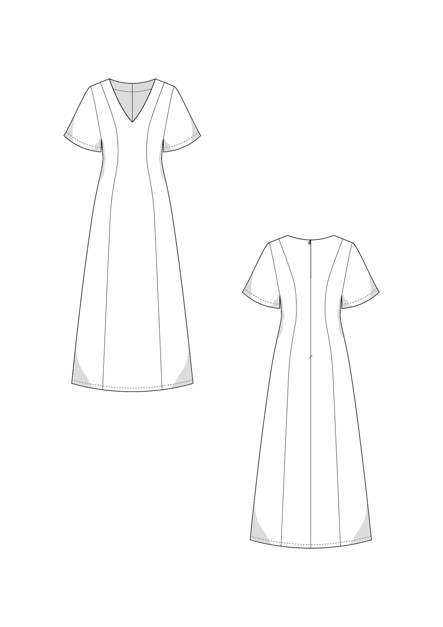 Midikleid Schnittmuster RORY