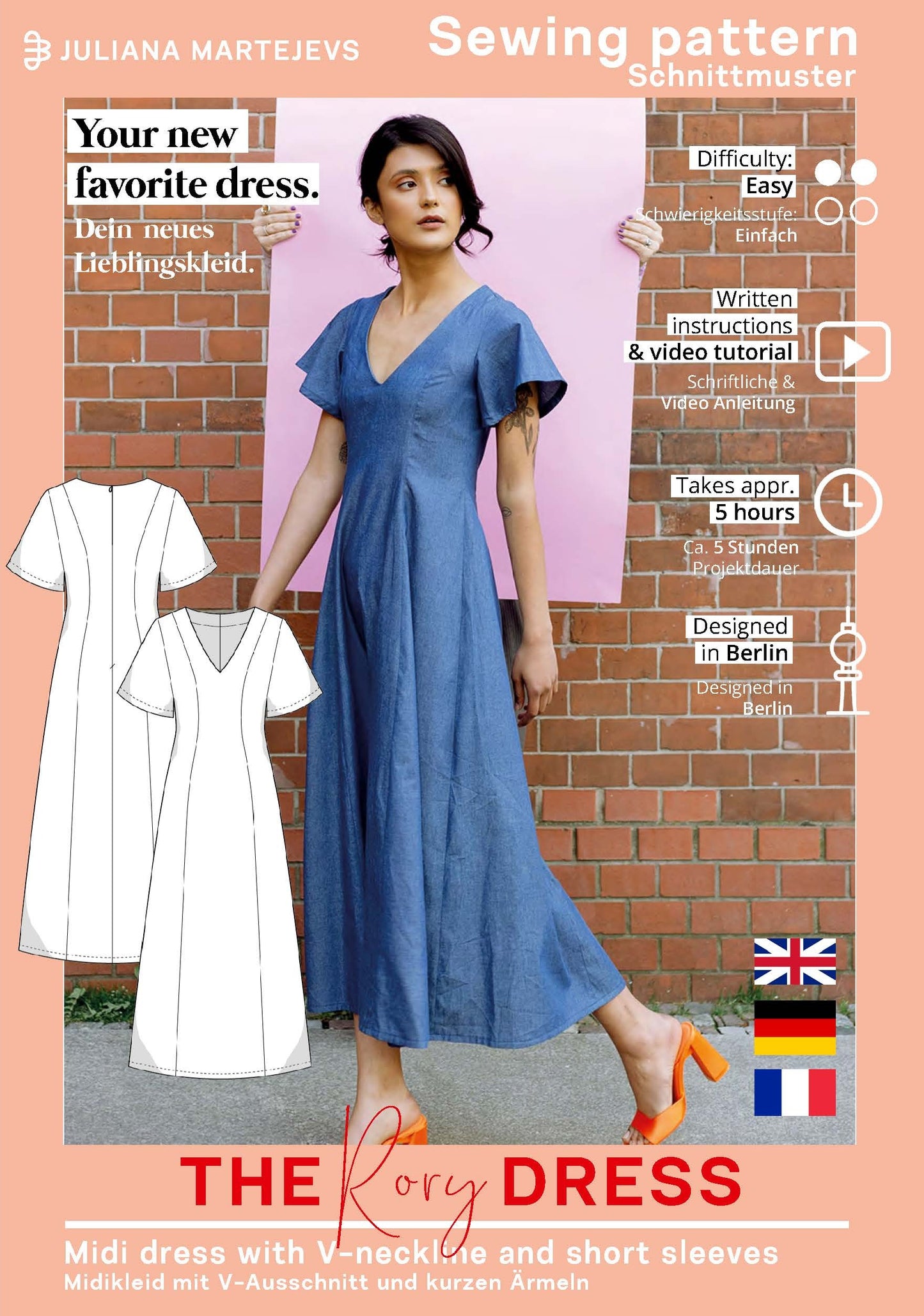 Midikleid Schnittmuster RORY