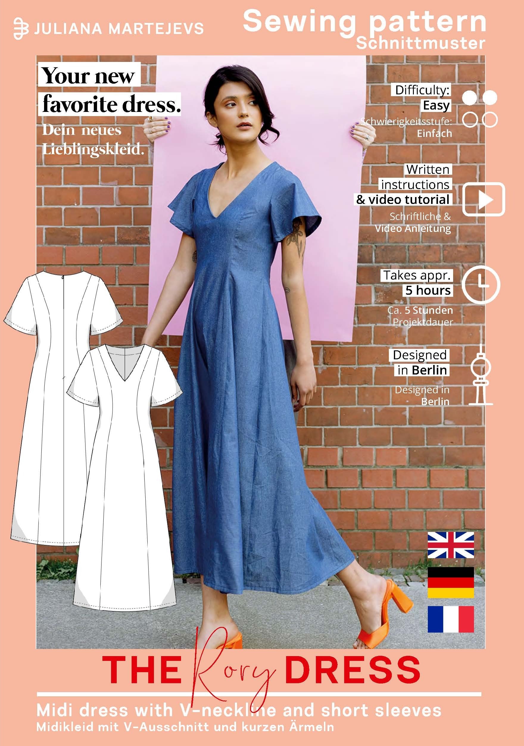 Midikleid Schnittmuster RORY
