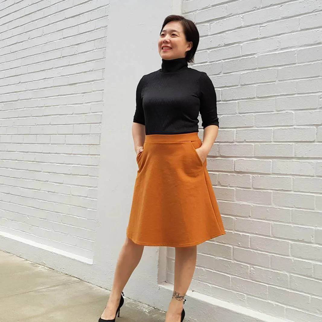 Trudy Turtleneck Tshirt Sewing Pattern Wardrobe By Me