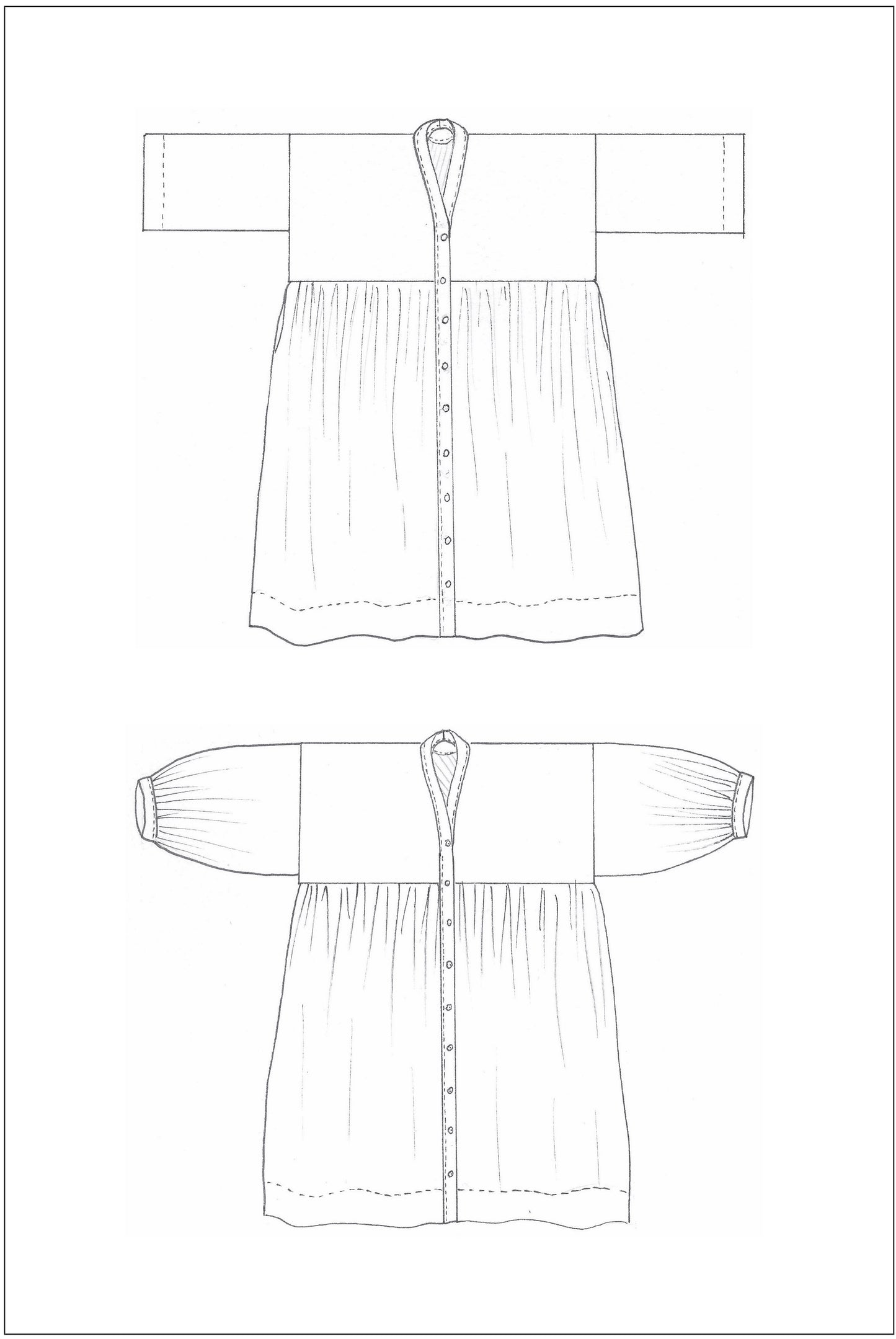 ZW Gather Dress - PDF Pattern