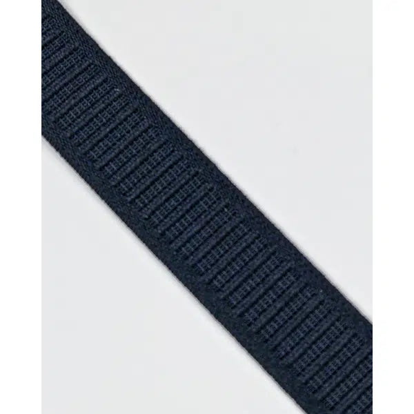 Ribbed Non-Roll Elastic - 25mm - Black – view 2 | Truro Fabrics