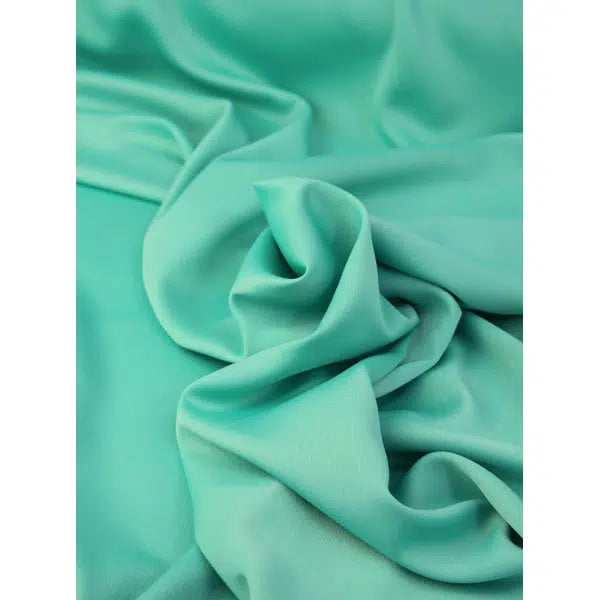 Ripple Crepe Backed Satin Fabric - Aqualina – view 5 | Truro Fabrics