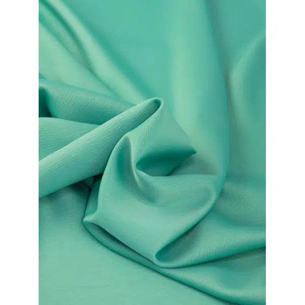 Ripple Crepe Backed Satin Fabric - Aqualina | Truro Fabrics