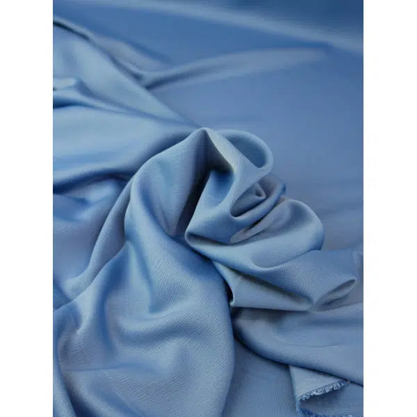 Ripple Crepe Backed Satin Fabric - Bluebell – view 2 | Truro Fabrics