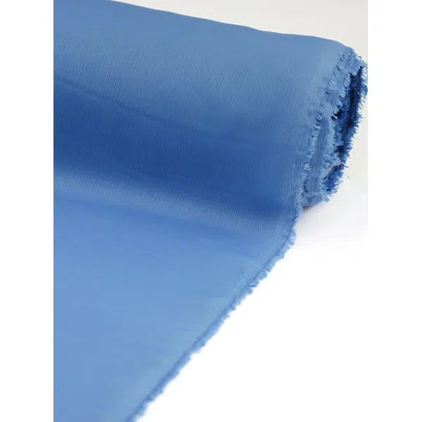 Ripple Crepe Backed Satin Fabric - Bluebell – view 4 | Truro Fabrics