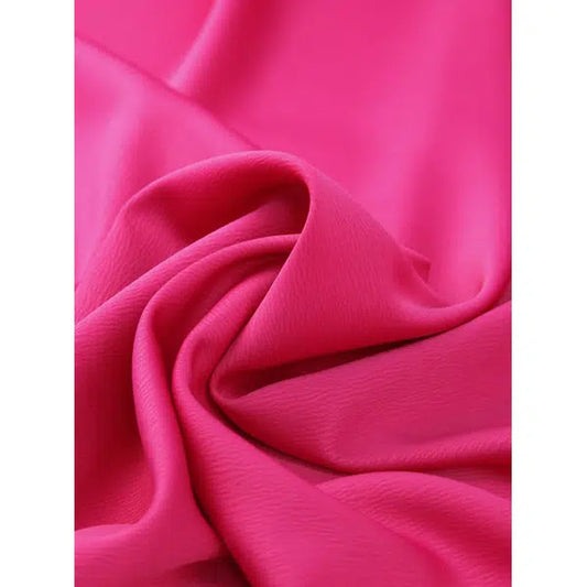 Ripple Crepe Backed Satin Fabric - Gerbera | Truro Fabrics