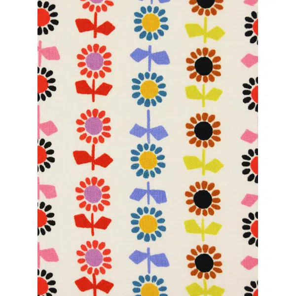 Ruby Star Society Canvas Fabric - Daisy Stripe - Natural – view 4 | Truro Fabrics