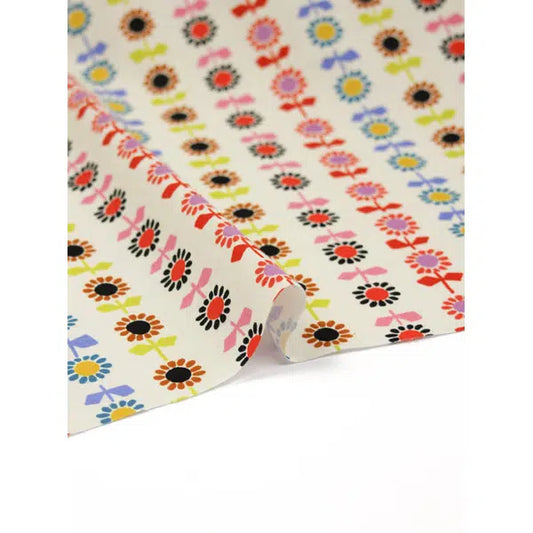 Ruby Star Society Canvas Fabric - Daisy Stripe - Natural | Truro Fabrics