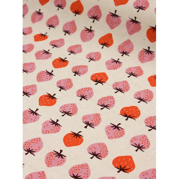 Ruby Star Society Canvas Fabric - Strawberry Natural – view 2 | Truro Fabrics