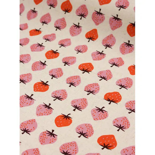 Ruby Star Society Canvas Fabric - Strawberry Natural – view 2 | Truro Fabrics