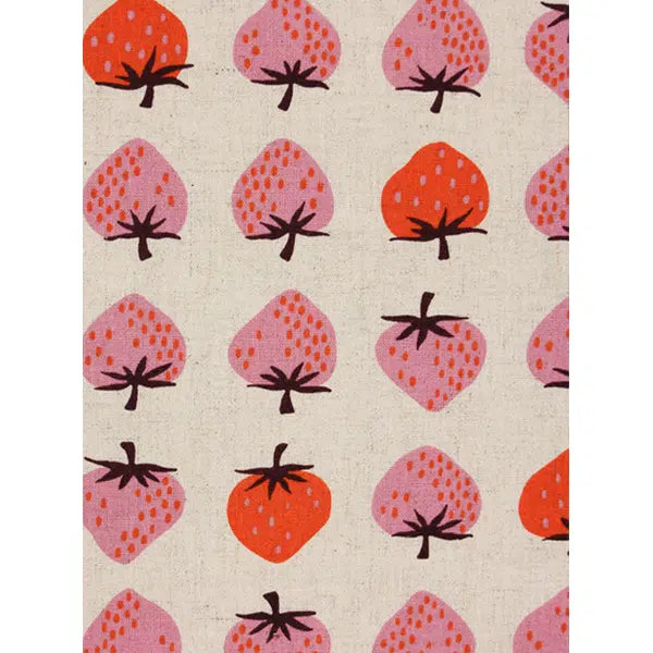 Ruby Star Society Canvas Fabric - Strawberry Natural – view 4 | Truro Fabrics