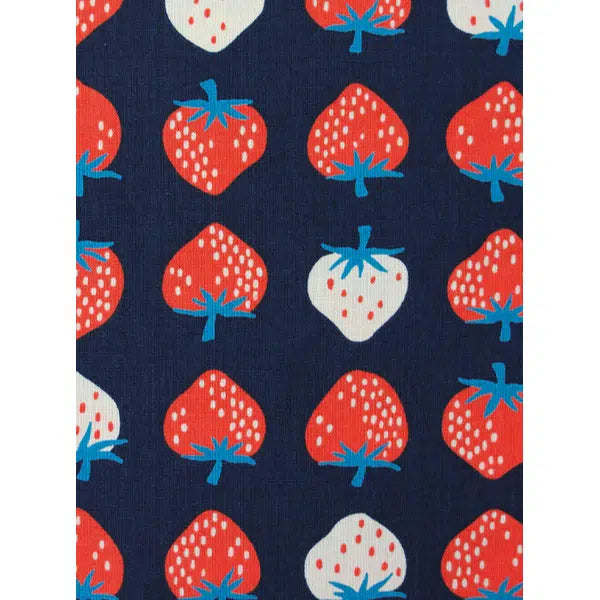 Ruby Star Society Canvas Fabric - Strawberry Navy – view 2 | Truro Fabrics