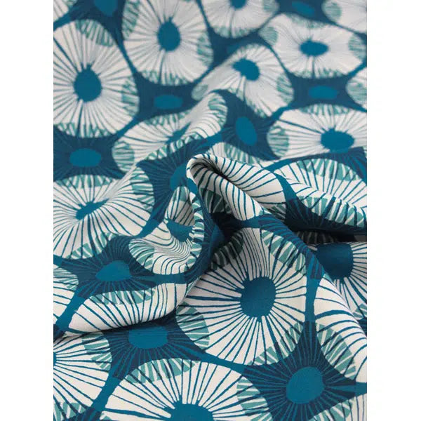 Ruby Star Society Canvas Fabric – Superbloom Teal – view 2 | Truro Fabrics