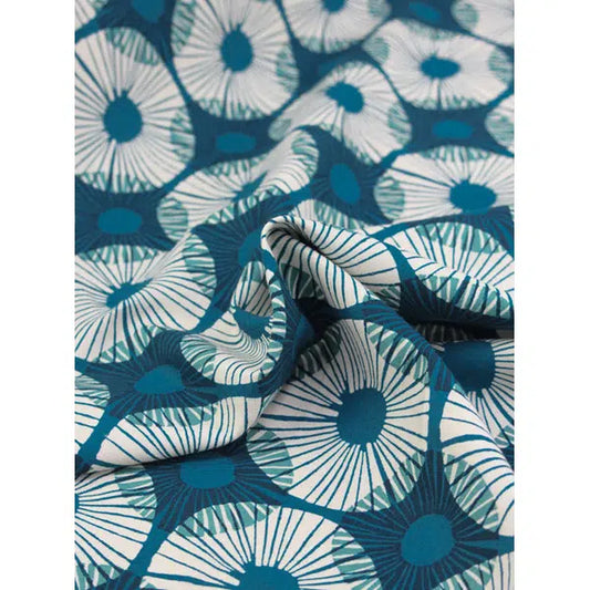 Ruby Star Society Canvas Fabric – Superbloom Teal – view 2 | Truro Fabrics