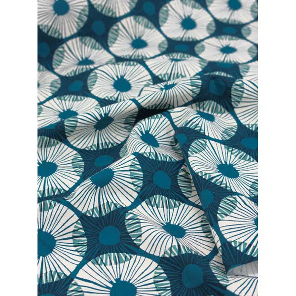 Ruby Star Society Canvas Fabric – Superbloom Teal – view 4 | Truro Fabrics