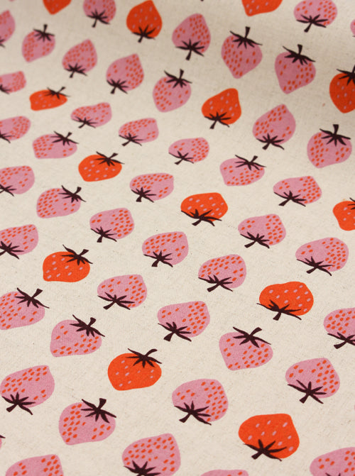 Ruby Star Society Canvas Fabric - Strawberry Natural