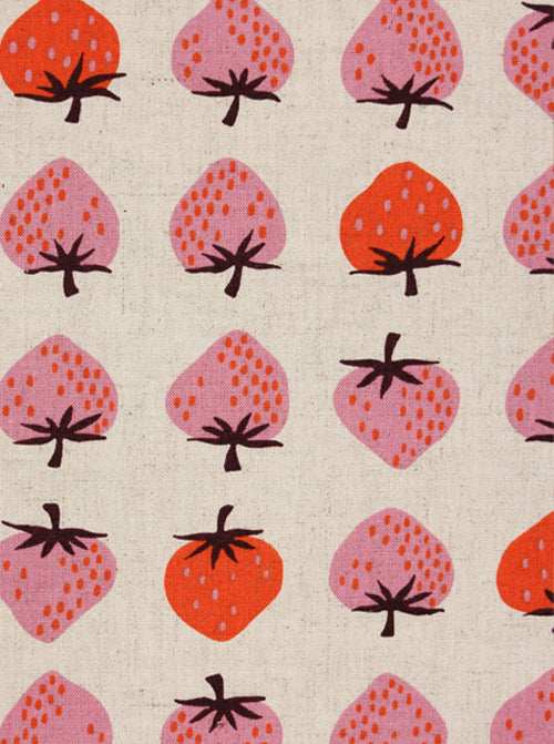 Ruby Star Society Canvas Fabric - Strawberry Natural