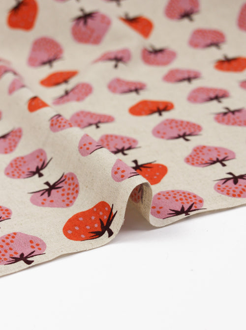 Ruby Star Society Canvas Fabric - Strawberry Natural