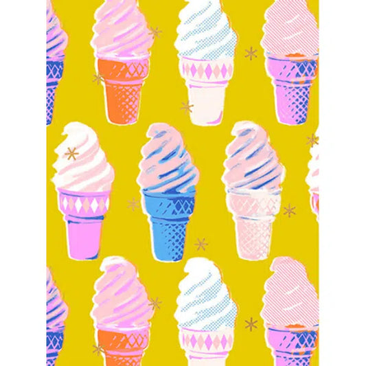 Ruby Star Society - Cotton Fabric Best Day Ever - Ice Cream - Golden Hour | Truro Fabrics
