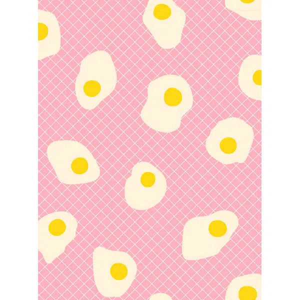 Ruby Star Society Cotton Fabric -  Egg & Friends -  Fried Eggs - Posy | Truro Fabrics