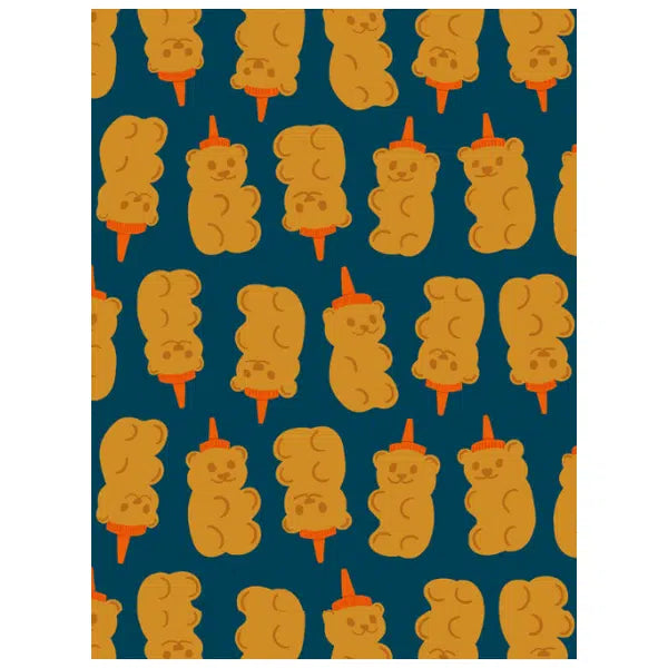 Ruby Star Society Cotton Fabric -  Egg & Friends - Honey Bears - Galaxy | Truro Fabrics
