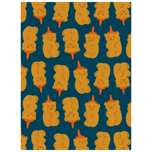 Ruby Star Society Cotton Fabric -  Egg & Friends - Honey Bears - Galaxy | Truro Fabrics