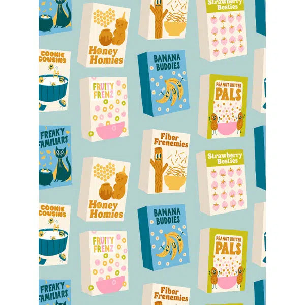 Ruby Star Society Cotton Fabric -  Egg & Friends -  Part of this Complete Breakfast - Polar | Truro Fabrics