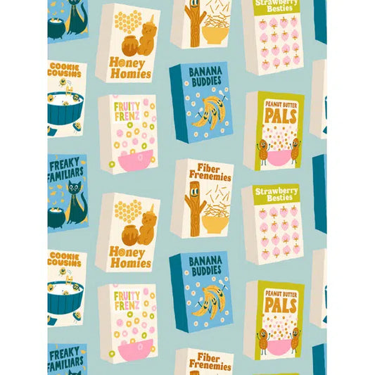 Ruby Star Society Cotton Fabric -  Egg & Friends -  Part of this Complete Breakfast - Polar | Truro Fabrics