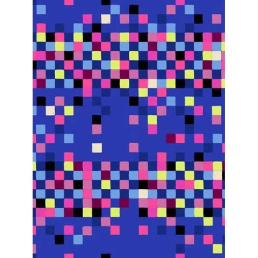 Ruby Star Society Cotton Fabric - Glow Garden - Pixels - Blacklight | Truro Fabrics
