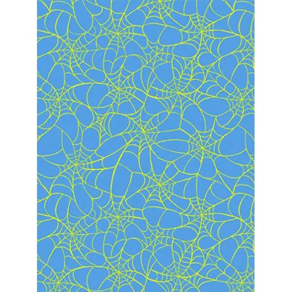 Ruby Star Society Cotton Fabric - Glow Garden - Tangled Web - Lindley Blue | Truro Fabrics