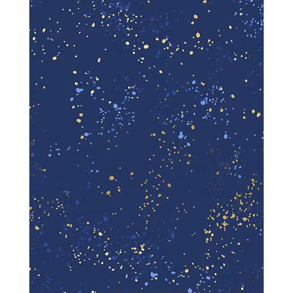 Ruby Star Society Cotton Fabric - Speckled - Metallic Navy | Truro Fabrics