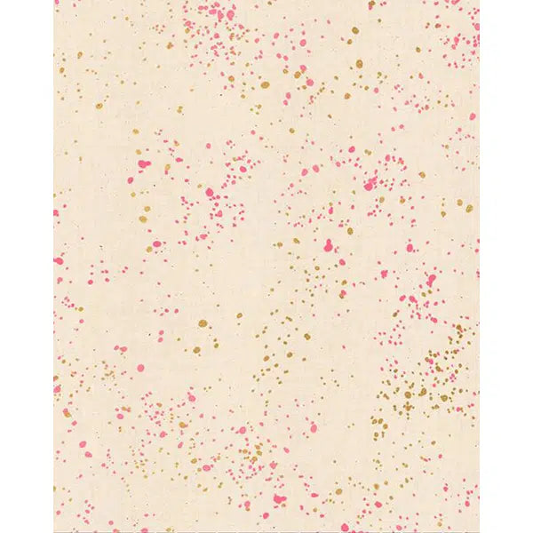 Ruby Star Society Cotton Fabric - Speckled - Metallic Neon Pink | Truro Fabrics