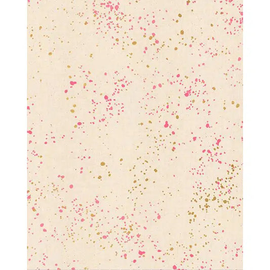 Ruby Star Society Cotton Fabric - Speckled - Metallic Neon Pink | Truro Fabrics