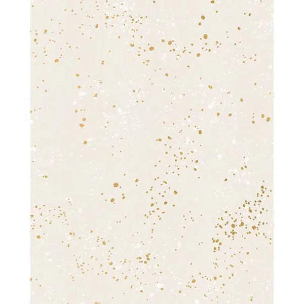 Ruby Star Society Cotton Fabric - Speckled - Metallic White Gold | Truro Fabrics