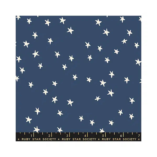 Ruby Star Society Cotton Fabric - Starry - Bluebell – view 2 | Truro Fabrics
