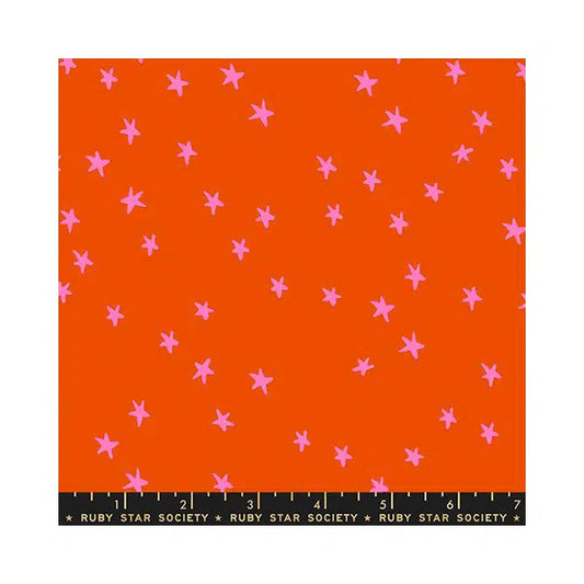 Ruby Star Society Cotton Fabric - Starry - Warm Red – view 2 | Truro Fabrics