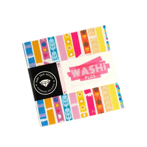 Ruby Star Society Cotton Fabric - Washi Plus - Charm Pack | Truro Fabrics