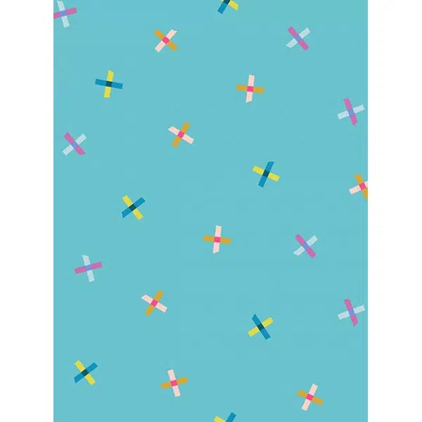 Ruby Star Society Cotton Fabric - Washi Plus - Plus Points Turquoise | Truro Fabrics