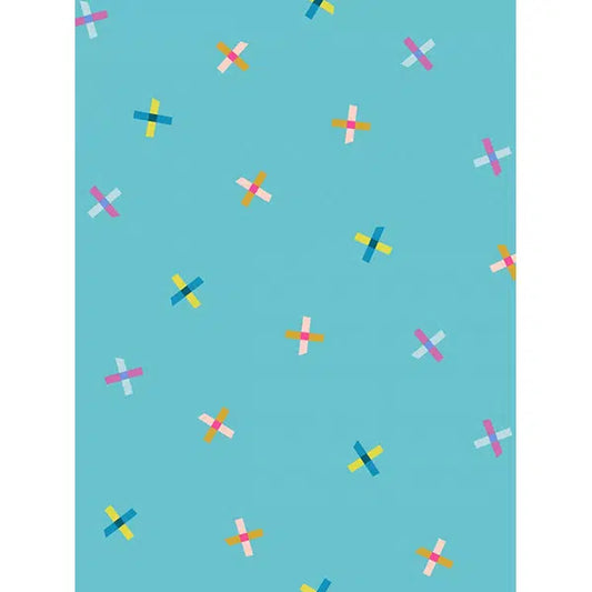 Ruby Star Society Cotton Fabric - Washi Plus - Plus Points Turquoise | Truro Fabrics