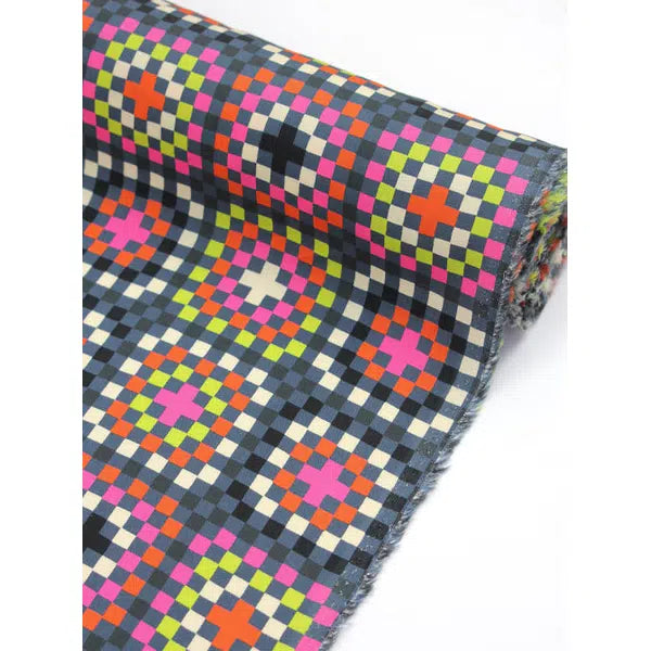Ruby Star Society Rayon Fabric - Granny Square - Black | Truro Fabrics