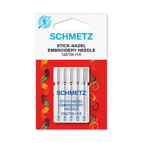 Schmetz Sewing Machine Needles - Assorted Embroidery | Truro Fabrics