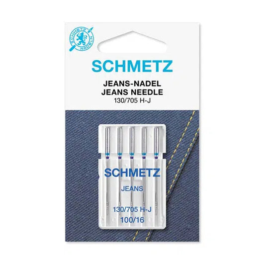 Schmetz Sewing Machine Needles - Jeans/Denim 100/16 | Truro Fabrics