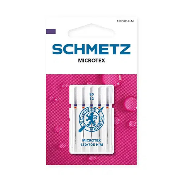 Schmetz Sewing Machine Needles - Microtex 80/12 | Truro Fabrics