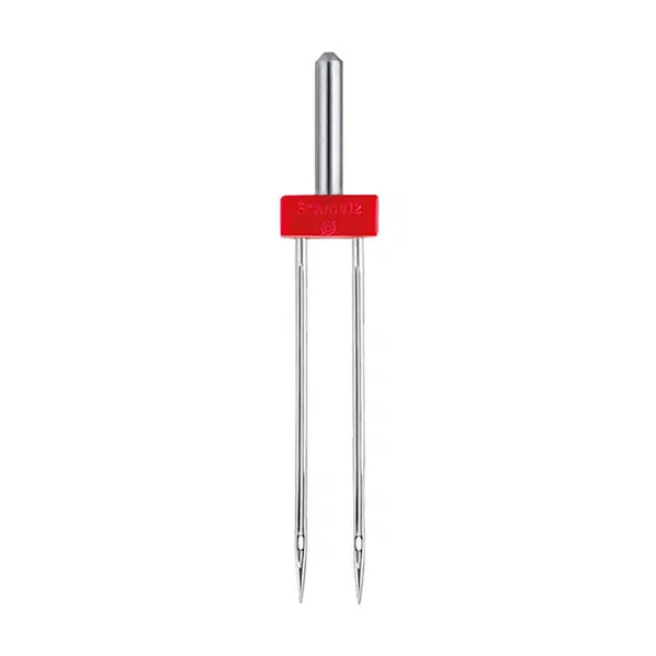 Schmetz Sewing Machine Needles - Twin 80/12 4mm – view 2 | Truro Fabrics