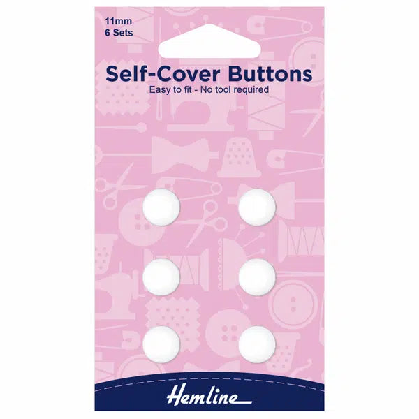 Self-Cover Buttons - Nylon - 11mm | Truro Fabrics
