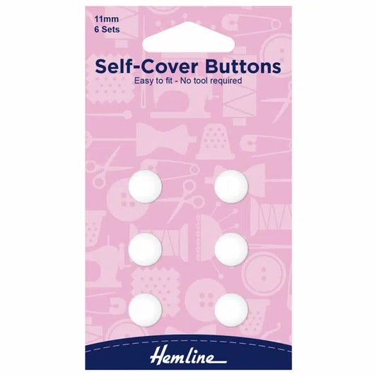 Self-Cover Buttons - Nylon - 11mm | Truro Fabrics