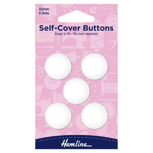 Self-Cover Buttons - Nylon - 22mm | Truro Fabrics