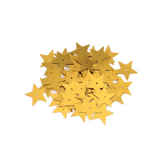Sequins - 20mm Star - Gold | Truro Fabrics
